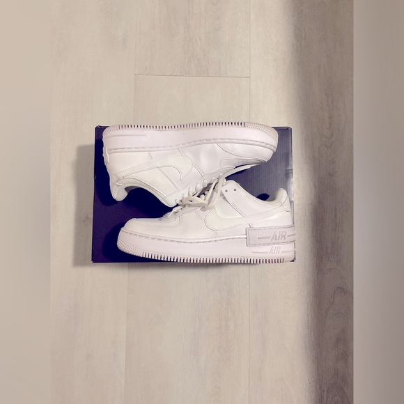 Nike AF1 shadow size 8 1/2 white/white/white - Picture 8 of 9